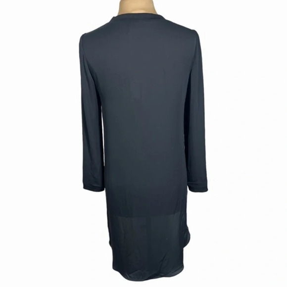 Amanda Uprichard minimalist black high low mini dress tunic 90’s chic CBK small - Picture 5 of 9